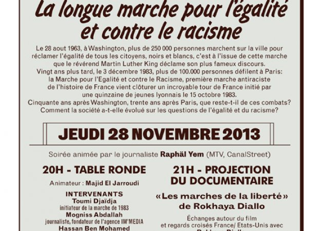 Affiche La longue Marche pour l'égalité et contre le racisme Affiche La longue Marche pour l'égalité et contre le racisme