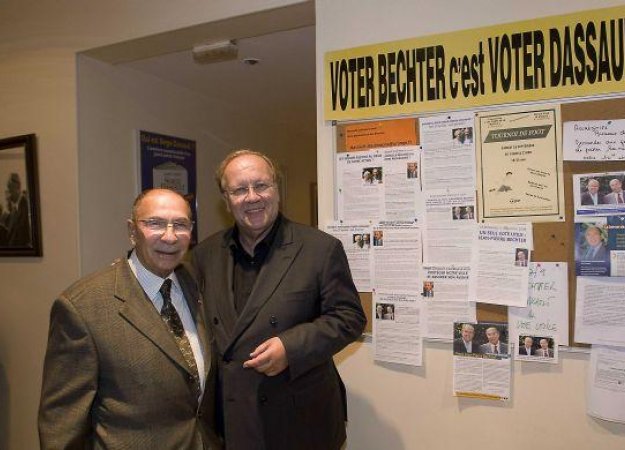 Serge Dassault et Jean-Pierre Bechter (CHAMUSSY/SIPA)