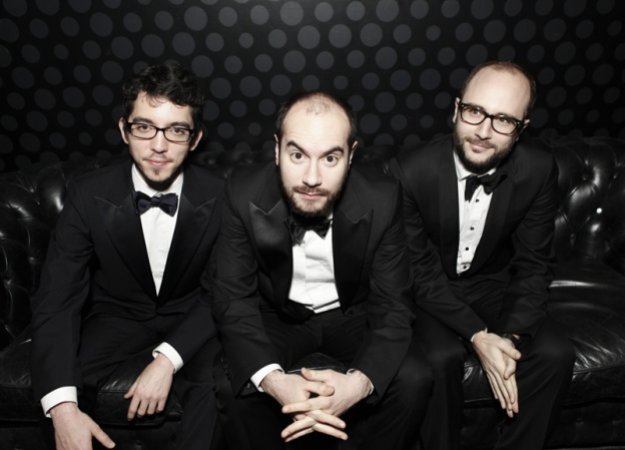 De gauche à droite : Bruno Muschio, Kyan Khojandi, Harry Tordjman