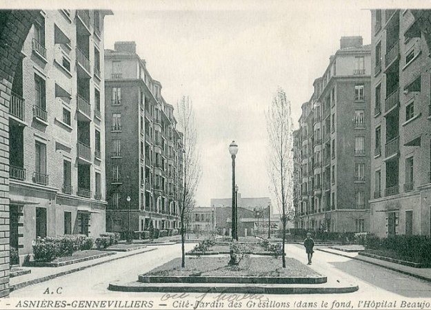 La Cité jardin des Grésillons, à Asnières-sur-Seine, construite par les HBM de la Seine