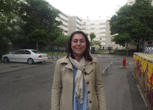 Karima Souid dans son quartier d’origine aux Minguettes / Photo Mohamed Braiki Karima Souid dans son quartier d’origine aux Minguettes / Photo Mohamed Braiki