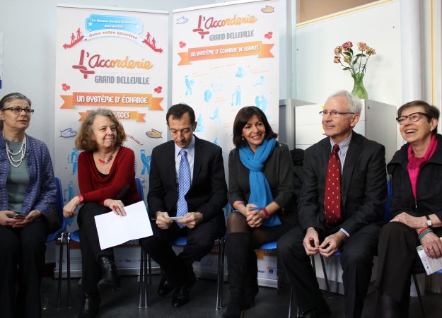Inauguration de l'Accorderie (20ème) Alain Philippe, Anne Hidalgo... (12/04/2013)