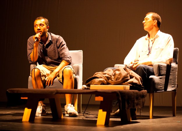 Hamé (à gauche) & Morad Kertobi (CNC) - Photo : Camille Millerand