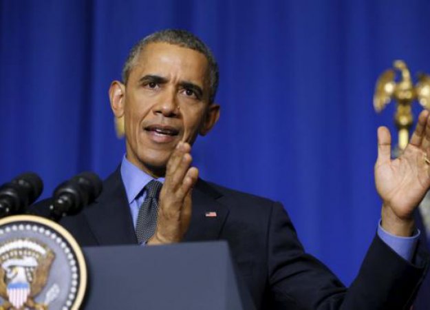 Barack Obama lors de sa conférence de presse à l'Ocde le 1er décembre 2015 Barack Obama lors de sa conférence de presse à l'Ocde le 1er décembre 2015