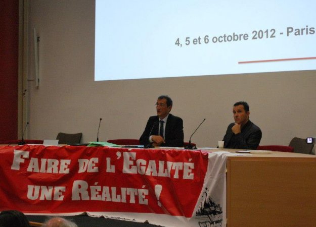 Le ministre de la ville, François Lamy et Samuel Thomas, président de la Fédération de la maison des potes