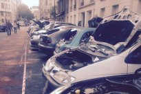 Saccages à Paris à la Porte de Saint-Cloud