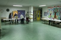 Bureau de vote à Saint-Denis pendant les régionales
