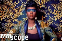 Couverture Afriscope n°36 / modèle collection Chic Tribal vu par Aline Rabusseau