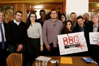 L'équipe et les invités du Bondy blog café le 13 janvier