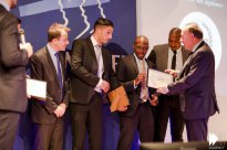 Remise des diplômes aux "Déterminés" le 20 mars 2015. Photo : Dagency