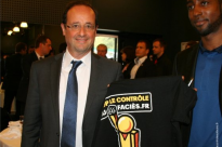 François Hollande était contre le contrôle au faciès... avant d'être Président (photo : Stop le contrôle au faciès)